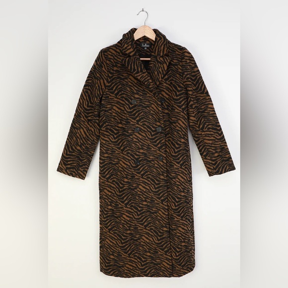Lulus Keep Things Chic Animal Print Coat - Picture 5 of 6